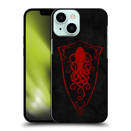 Head Case Designs Licenza Ufficiale Christos Karapanos Logo Octopus Shield Arte Chiave Custodia Cover Dura per Parte Posteriore Compatibile con Apple iPhone 13 Mini