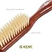 Kent DA4S Finest Women's Danta Wood, Soft White Bristle, Narrow Grooming Hair Brush - Fine or Thinning Hair, Promotes Shine / Stimulates Scalp