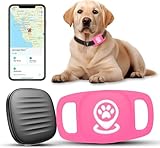 Veeind Pet Tracker for Dog, Dog Tracker Smart Pet Location Tracker with Holder, Smart Item Finder, MFi Certificated, Dog Tracking Device, No Monthly Fee, Works with Find My, iOS Only - Pink Case