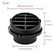 CYDZSW 75mm/3inch Diesel Engine Parking Heater Duct Vent Outlet,360° Rotatable Universal Warm AC Heat Air Conditioning Ducting Vent Outlet for Chinese Webasto Eberspacher Propex 2KW 5KW 8KW Heaters