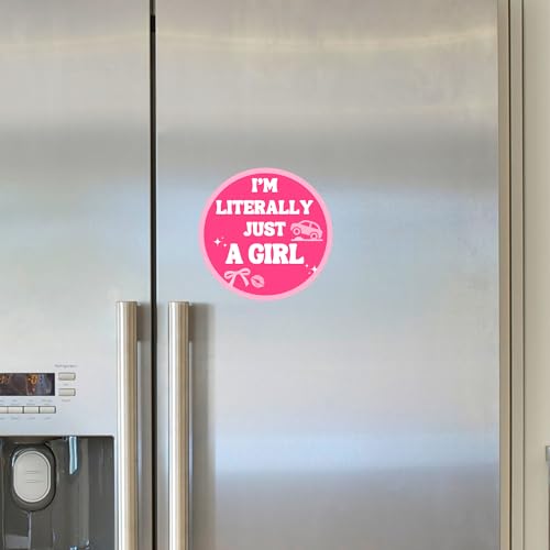 I’m Just a Girl imán redondo de 5.5 pulgadas miniatura 3