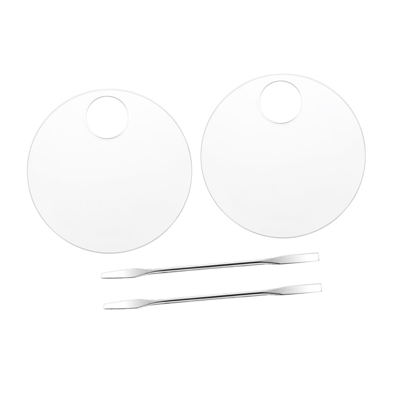 WOFASHPURET 2 Sets Acrylic Color Mixing for Makeup and Nail Art Firm and Easy to Clean Color Mixer Tool for Foundation and Manicure Applications
