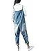 Youlee Mujer Pantalones de Pierna Ancha Peto de Mezclilla Monos Pantalones Monos...