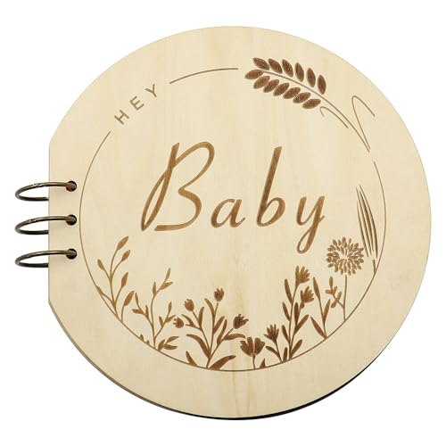 Tiardey Baby Shower Sign in Guest Book Wood Guestbook Keepsake Gift for New Parents, As - Image 2