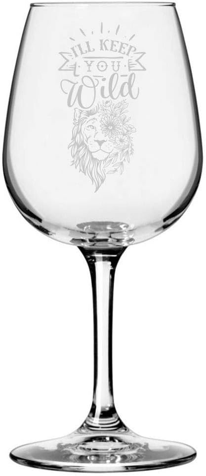 Happy Mother's Day Etched 12.75oz Wine Glass Its The Little Things