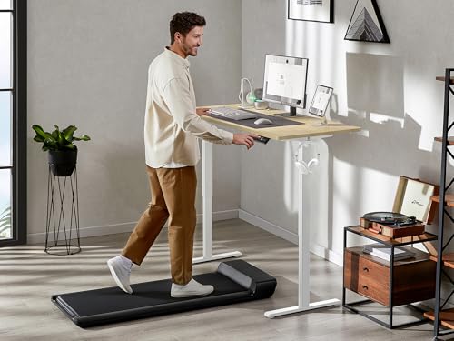 WALKINGDESK Höhenverstellbarer Schreibtisch 120 x 60 cm, Eiche – Ansicht 2