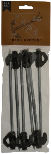 OL:Pro Estaca para tiendas de campaÃ±a, color plateado, talla UK: 6 Pack