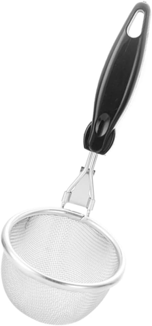 Stainless Steel Filter Spoon Noodle Colander with Non Slip Handle