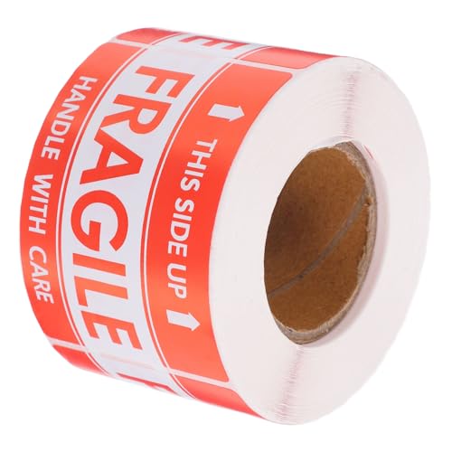 TOGEVAL 輸送用梱包シール フラジール割れ物注意ステッカー 入り 粘着警告ラベル 高耐久輸送警告シール キャリーケース対応