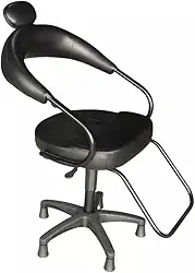 Cadeira Liverpool para salões de beleza e barbearias (Preta)