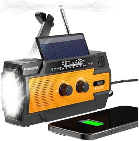 weerradio, handbediende radio | AM/FM/NOAA Werkt op