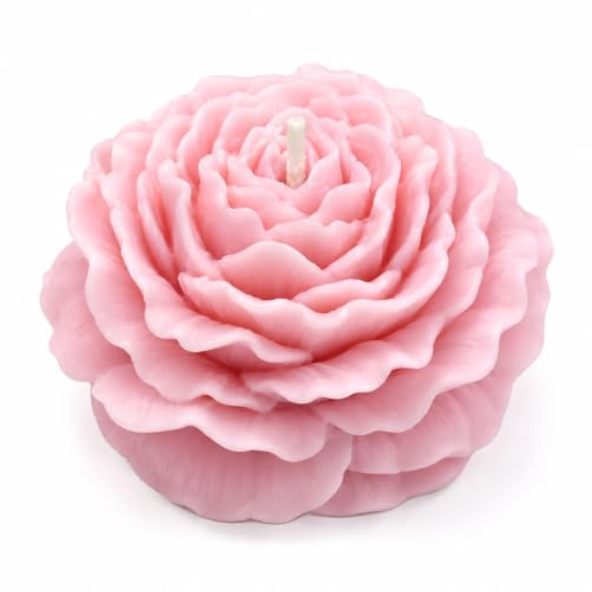 Peony Flower Shaped Decorative Candles, Pack of 2 for Diwali