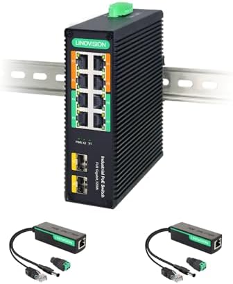 Splitter POE++ Industriale LINOVISION 90W - Per Telecamere PTZ, Uscita PoE E DC, Montaggio DIN - Foto 7