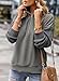 SHEWIN Women Fall Sweatshirt Long Sleeve Oversized Hoodies Lightweight Half Zip Tops Quarter Zipper Shirt Pullover Clothes Size 2XL, Grey