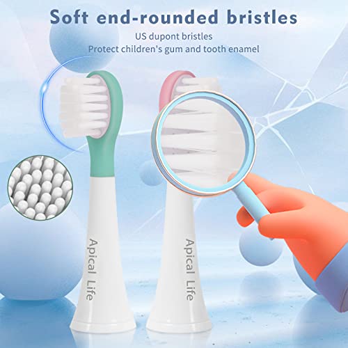 Kids Electric Toothbrush Heads Compatible With Philips Sonicare Replacement Toothbrush Heads For Kids 6 Pack Brush Heads For Child 3+ Years Old #TOP5