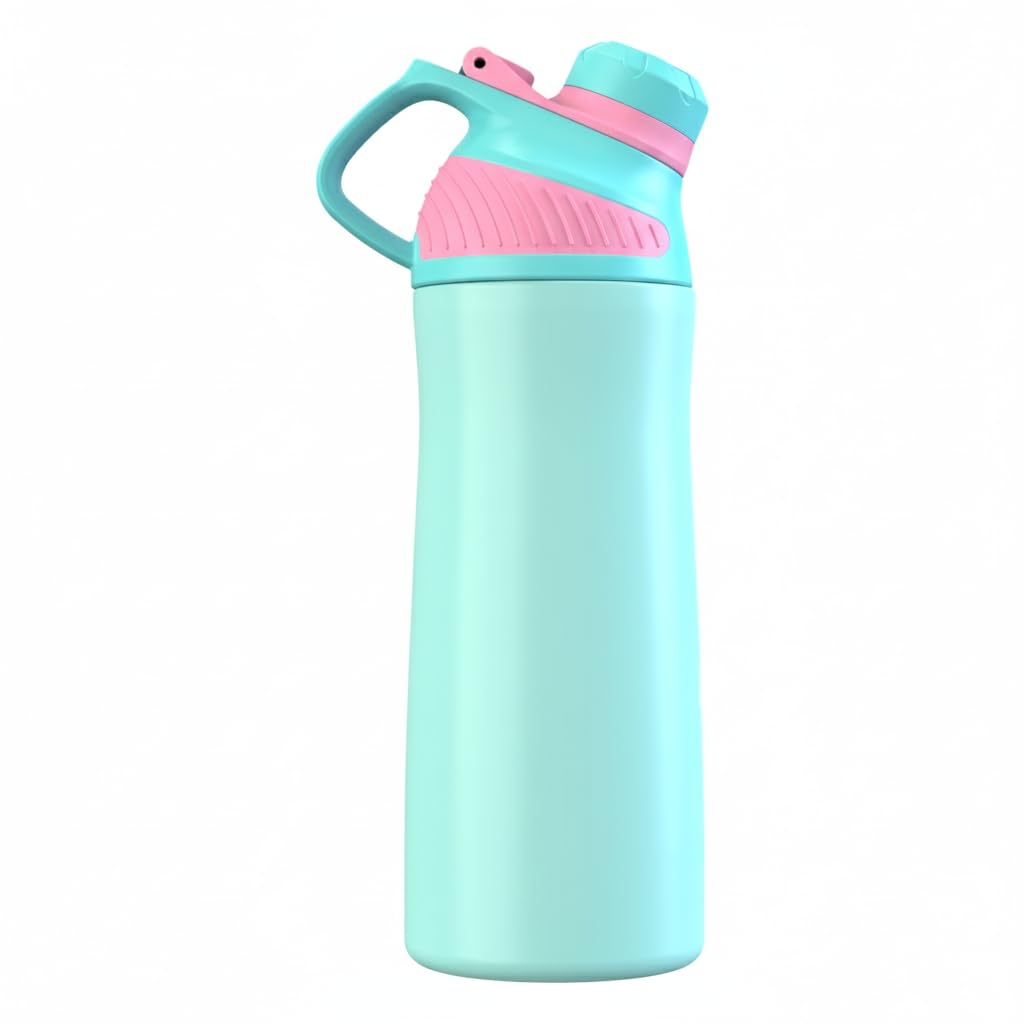 Rabitat ZYLO Insulated Water Bottle for School Kids | Steel Water Bottle for Kids | Kids Water Bottle | 1+1 Year Brand Warranty | Hot & Cold Upto 24 Hours | Office, Gym, Outdoor 550ml Green