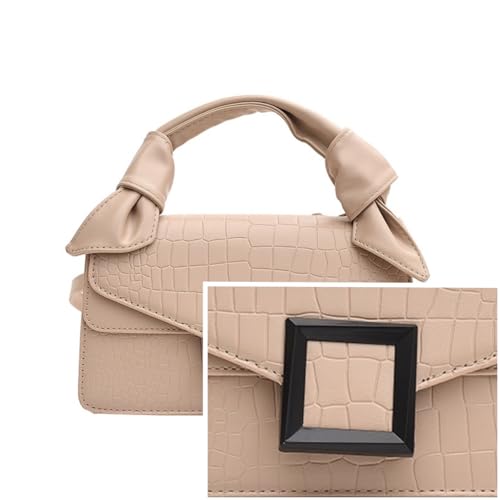 Image of Women Vegan Leather Evening Handbag Crocodile Pattern Handle Clutch Purse Cross Body Envelope Bag