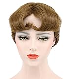 karlery Women's Short Wave Braided Brown Ponytail Wig Anime Party Cosplay Halloween Wig