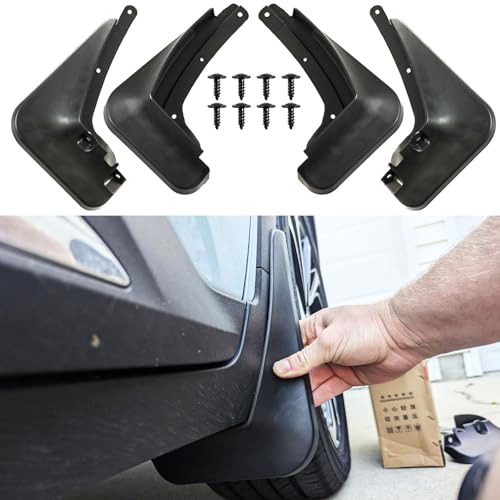 Image of XUKEY Mud Flaps for Chevrolet Trailblazer 2020-2025, TPO Plastic All Weather Splash Guards, Front and Rear, No Drilling Required, 4-Piece Set