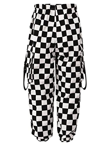 Kids Girls Jogger Cargo Pants Loose Casual Baggy Sweatpants Jazz Hip Hop Street Dance Performance Trousers2