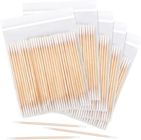 300 Cotons-Tiges En Bois RDNKVB - 7cm, Pour Maquillage, Tatouage, Nettoyage - Micro Applicateur