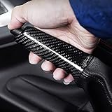 DWVV Handbremsgriffe Abdeckung (Nicht die echte Kohlefaser) für BMW E90 E60 E46 E92 F30 F32 F20, Carbon Fiber Color Einstellhebelgriff für BMW 1 3 5 Serie