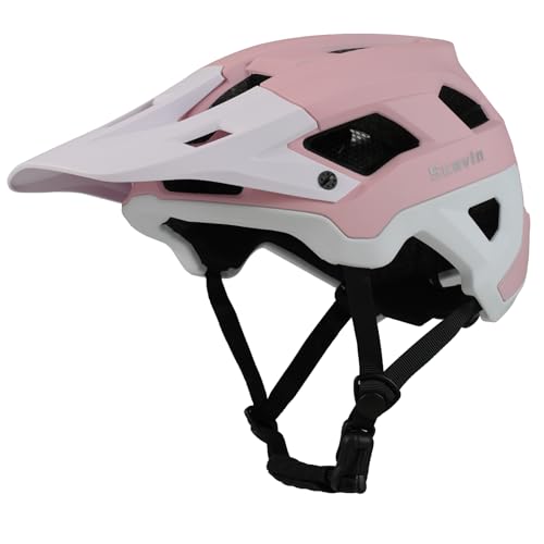 Mountain Bike Helmet for Adults with Visor & Magnetic Buckle