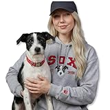 COUPLEHOODIES Custom Dog Portrait Sweatshirt from Photo – Personalized Pet Embroidered Memorial Hoodie – Dog Mom Sweatshirt - Gift for Pet Loss, Christmas, Father’s Day (Varsity-Dog)
