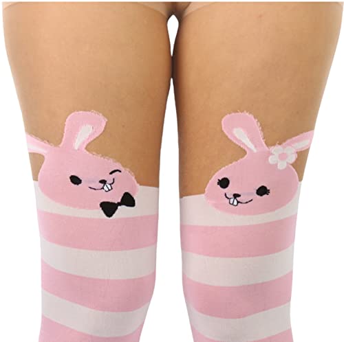 Image of ToBeInStyle Women's Cute Thigh High Printed Character Tights