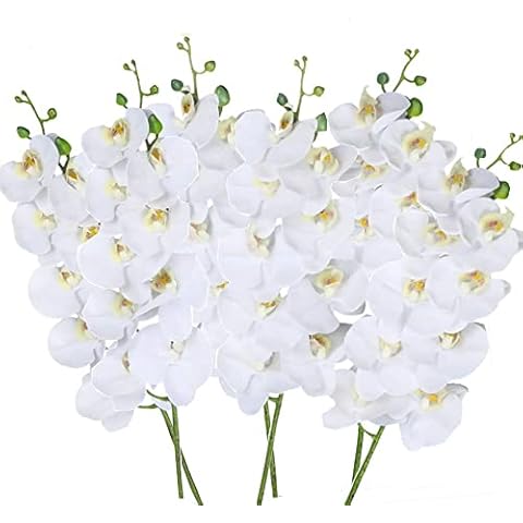 27" White Phalaenopsis Orchid Flowers for Home Décor Cover