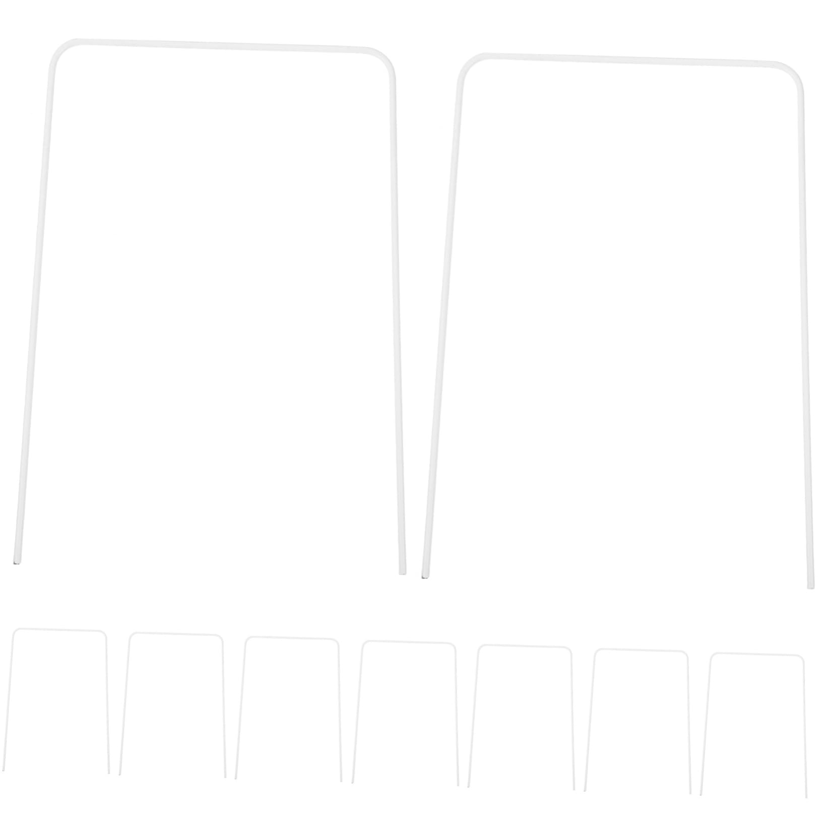 GALPADA Lawn Croquet 9pcs Metal Croquet Wickets Replacement Heavy Duty Gateball Set for Family Fun