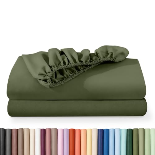 Bare Home 2-Pack Fitted Sheet 1800 Ultra-Soft (Twin, Cypress)