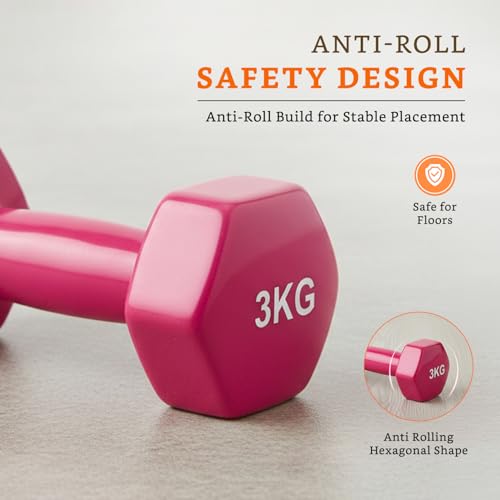 Image of Amazon Brand - Solimo Vinyl Dumbbell