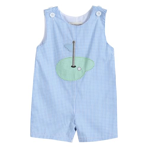 Boys Baby and Toddler Applique Shortall Overalls Romper