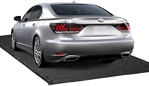 ChaoJin Auto Floor Mats for SUV/Truck Containment Garage Car Mat for Snow Mud Rain(8ft 6in x 20ft) Black