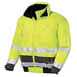 teXXor Warnschutz-Pilotenjacke Vancouver wasserdichte, winddichte Arbeitsjacke, M, gelb, 4106