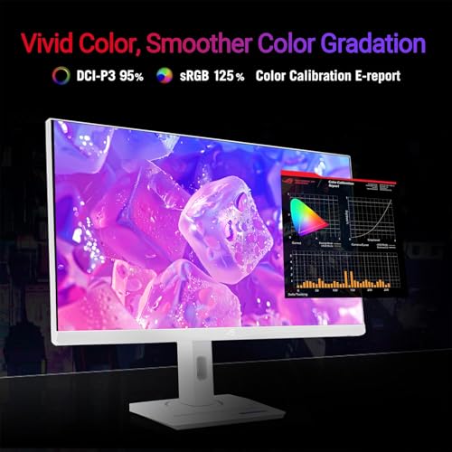 Image of ASUS ROG Strix 27 inch Gaming Monitor, IPS QHD (2560 x 1440), 180Hz, 1ms, 133% sRGB, NVIDIA G-Sync, HDR400, ELMB Sync, Anti-Glare, VESA Mountable, USB-C, 1xDisplayPort1.4, 1xHDMI 2.0, Tripod Socket, White