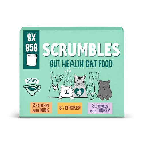 Scrumbles Grain Free Wet Cat Gravy Pouch Selection 8x85g