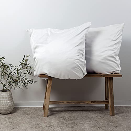 AGAPIE - Bambus Lyocell Bettwäsche-Set 200x200 + 2X 80x80 cm - Weiß, 100% Bio Oeko-Tex 100, für Allergiker, Antibakteriell, Ganzjahres-Bettwäsche, Atmungsaktiv, Geruchshemmend, Besonders sanft - Image 5