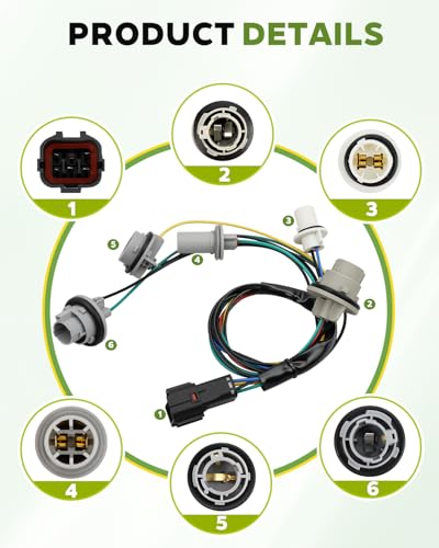 Image of 92450-2K500 Tail Lamp Harness LH or RH Fits for Kia Soul 2011-2013 2.0L I4, NON-LED, Rear Tail Light Lamp Socket Wiring Harness