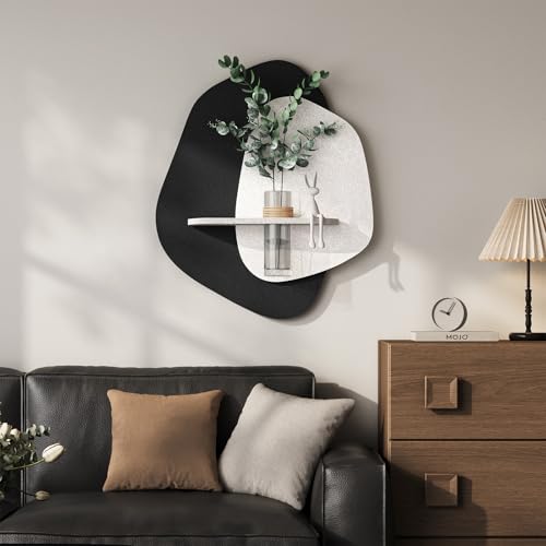 3D Black and White Abstract Wall Art