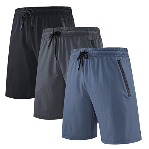 BOOMCOOL Lot de 3 shorts de course pour homme - Short de sport pour homme - Short de sport en plein air, 314., Taille M Cover