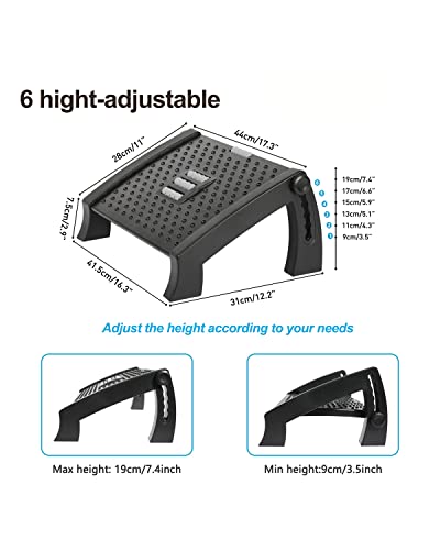 Fanwer Ergonomic Adjustable Massage Footrest #TOP28