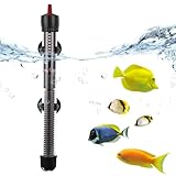 Calefacción para acuario, 100 W, varilla calefactora ajustable con termostato, calentador de acuario ajustable con ventosas, para tanques de peces, acuarios de tortugas y acuarios, 20 l-100 l (20-34