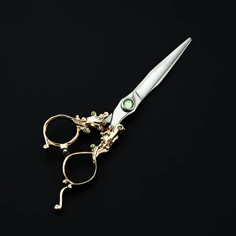 Ciseaux De Coiffure, 6 Pouces, Acier Inoxydable 440C Japonais, Style Européen, Motif Damas, Ciseaux De Coiffure pour Coiffeur
