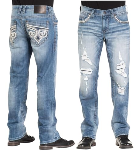 Affliction Men's Denim Jean Ace Ivan Inseam 34