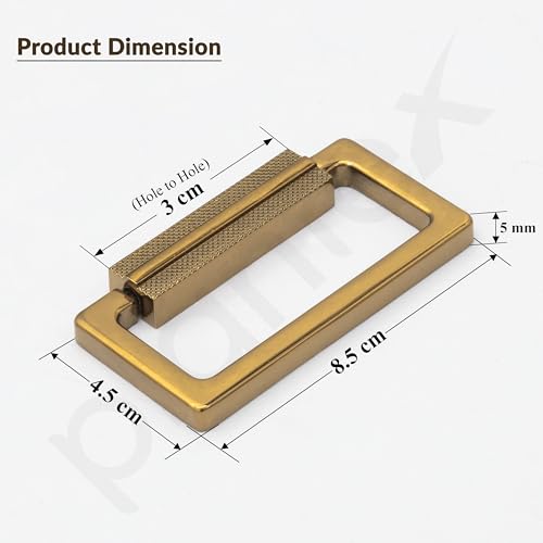 Image of Plantex Rajwadi Drawer Kadi /Drawer Handle /Pull-Push Kadi for Home /Office Cabinet - Pack of 3 (SH-344, Gold)