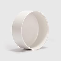 Vista 7 de SPUNKYJUNKY 13.5OZ Ceramic Dog and Cat Bowl, Modern Cute Weighted Food Water Bowl for Replacement White (1 Pack)