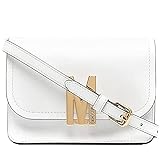  Moschino Tasche Couture klein M Kalbsleder Umhängetasche weiß