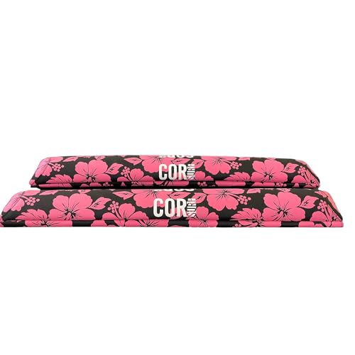 Image of COR Surf Aero Car Roof Rack Pads for Surfboard, Kayak, SUP, Snowboard, Surfboard, Paddleboard and Canoe for Large and Flat Style Aero Bars